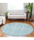 Addison Chantille ACN854-Turquoise 8 ft. X 8 ft. Round Rug