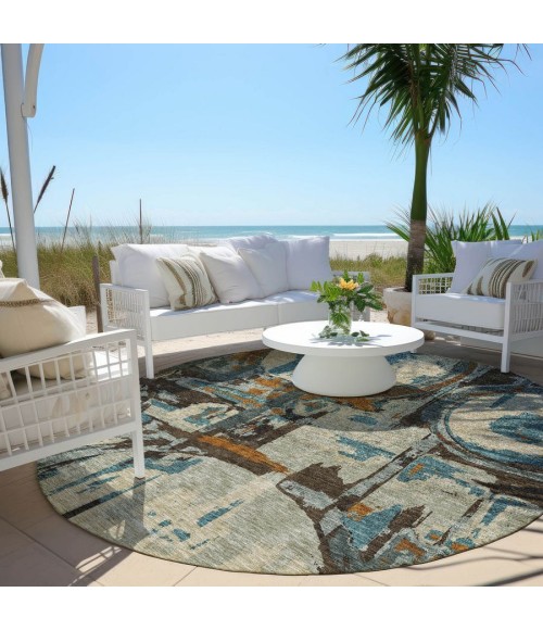 Addison Chantille ACN855-Beige 8 ft. X 8 ft. Round Rug