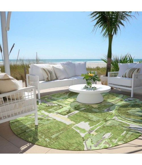Addison Chantille ACN855-Green 8 ft. X 8 ft. Round Rug