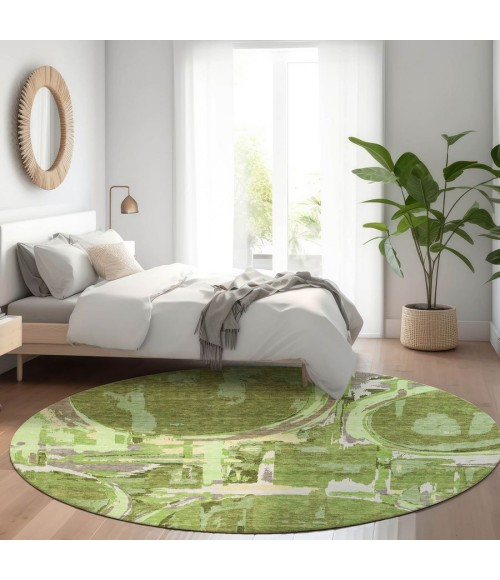 Addison Chantille ACN855-Green 8 ft. X 8 ft. Round Rug