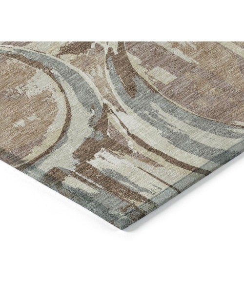 Addison Chantille ACN855-Mocha 8 ft. X 8 ft. Round Rug