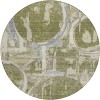 Addison Chantille ACN855-Olive 8 ft. X 8 ft. Round Rug