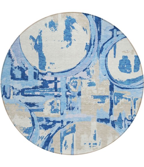 Addison Chantille ACN855-Sky 8 ft. X 8 ft. Round Rug