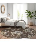 Addison Chantille ACN856-Chocolate 8 ft. X 8 ft. Round Rug