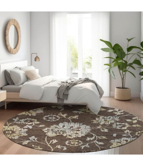 Addison Chantille ACN856-Chocolate 8 ft. X 8 ft. Round Rug