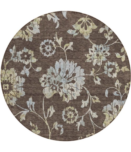 Addison Chantille ACN856-Chocolate 8 ft. X 8 ft. Round Rug