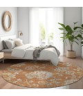 Addison Chantille ACN856-Paprika 8 ft. X 8 ft. Round Rug