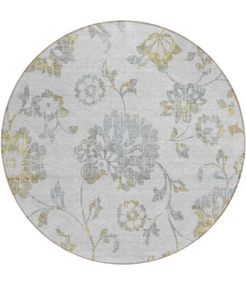 Addison Chantille ACN856-Silver 8 ft. X 8 ft. Round Rug