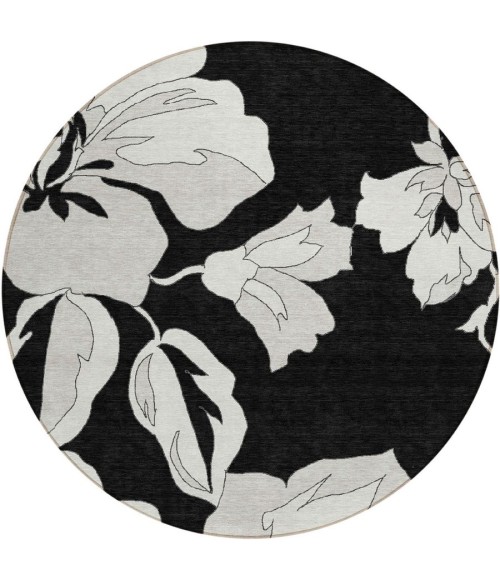 Addison Chantille ACN857-Black 8 ft. X 8 ft. Round Rug