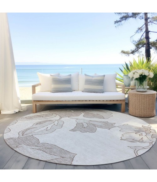 Addison Chantille ACN857-Ivory 8 ft. X 8 ft. Round Rug