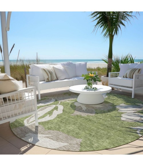 Addison Chantille ACN857-Olive 8 ft. X 8 ft. Round Rug