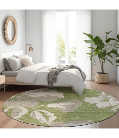 Addison Chantille ACN857-Olive 8 ft. X 8 ft. Round Rug