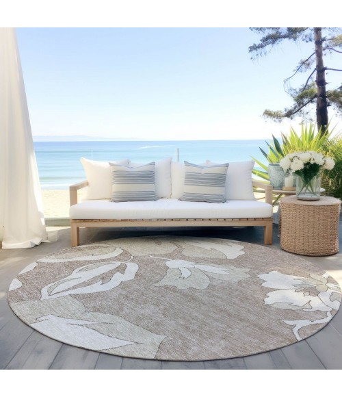 Addison Chantille ACN857-Taupe 8 ft. X 8 ft. Round Rug