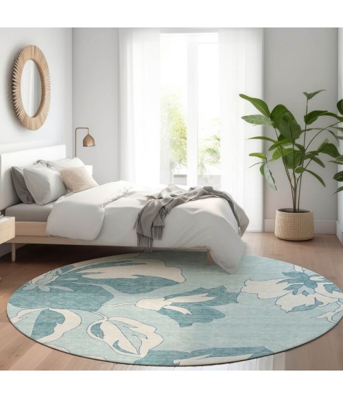 Addison Chantille ACN857-Teal 8 ft. X 8 ft. Round Rug