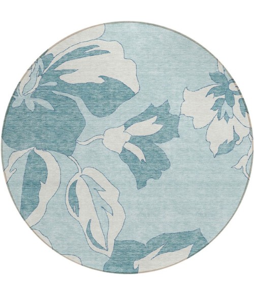 Addison Chantille ACN857-Teal 8 ft. X 8 ft. Round Rug