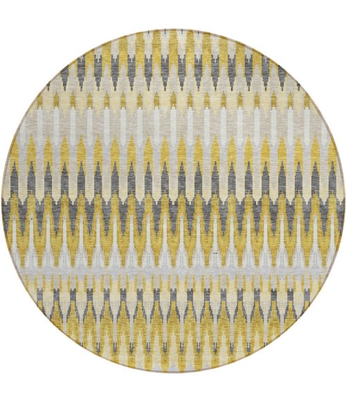 Addison Chantille ACN860-Gold 8 ft. X 8 ft. Round Rug