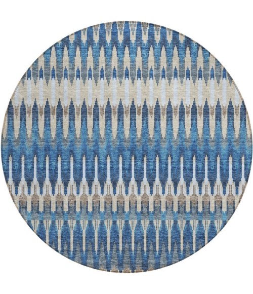 Addison Chantille ACN860-Navy 8 ft. X 8 ft. Round Rug