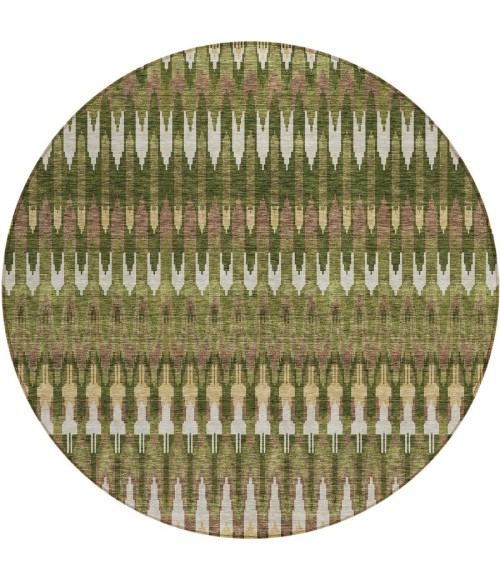 Addison Chantille ACN860-Olive 8 ft. X 8 ft. Round Rug