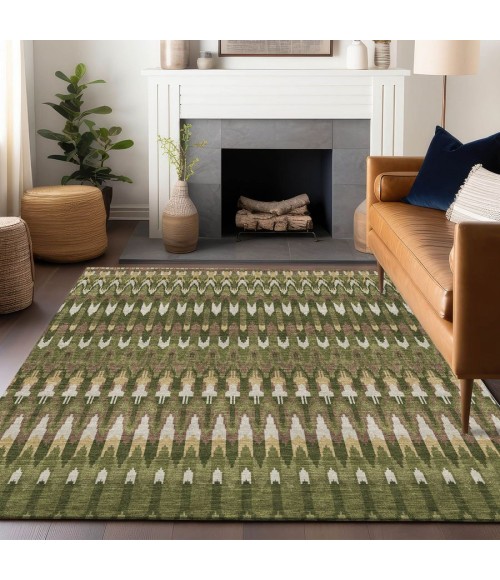Addison Chantille ACN860-Olive 5 ft. X 7 ft. 6 in. Rectangle Rug