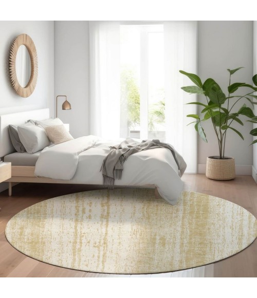 Addison Chantille ACN861-Gold 8 ft. X 8 ft. Round Rug