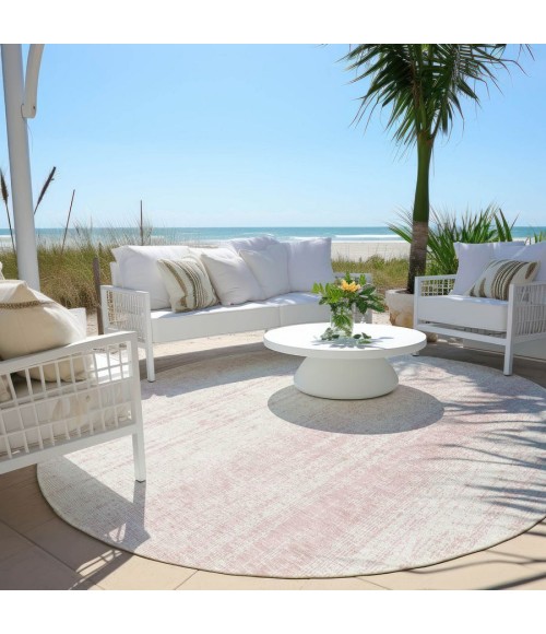Addison Chantille ACN861-Pink 8 ft. X 8 ft. Round Rug