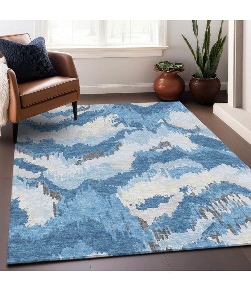 Addison Chantille Rug ACN865-Blue 9 ft. X 12 ft. Rectangle - Rugs Town Addison Chantille ACN865-Blue 9 ft. X 12 ft. Rectangle Rug