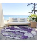 Addison Chantille ACN865-Purple 8 ft. X 8 ft. Round Rug