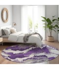 Addison Chantille ACN865-Purple 8 ft. X 8 ft. Round Rug