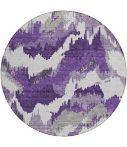 Addison Chantille ACN865-Purple 8 ft. X 8 ft. Round Rug