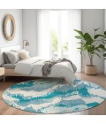 Addison Chantille ACN865-Teal 8 ft. X 8 ft. Round Rug