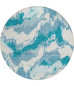 Addison Chantille ACN865-Teal 8 ft. X 8 ft. Round Rug