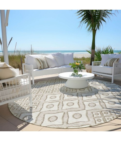Addison Chantille ACN866-Beige 8 ft. X 8 ft. Round Rug