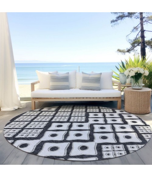 Addison Chantille ACN866-Black 8 ft. X 8 ft. Round Rug