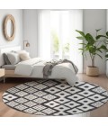 Addison Chantille ACN866-Black 8 ft. X 8 ft. Round Rug