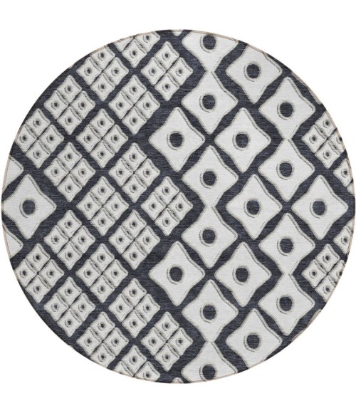 Addison Chantille ACN866-Black 8 ft. X 8 ft. Round Rug
