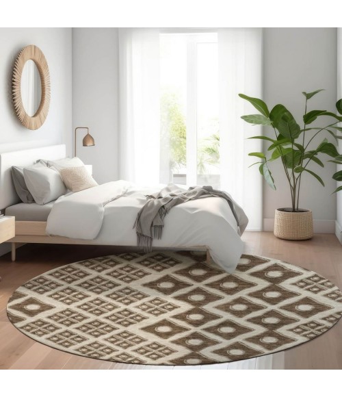 Addison Chantille ACN866-Brown 8 ft. X 8 ft. Round Rug