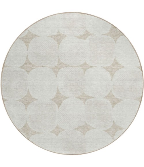 Addison Chantille ACN870-Beige 8 ft. X 8 ft. Round Rug