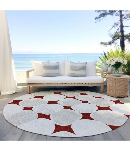 Addison Chantille ACN870-Burgundy 8 ft. X 8 ft. Round Rug