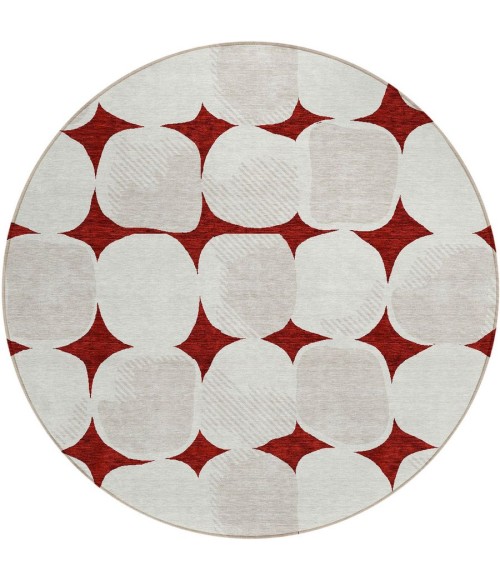 Addison Chantille ACN870-Burgundy 8 ft. X 8 ft. Round Rug