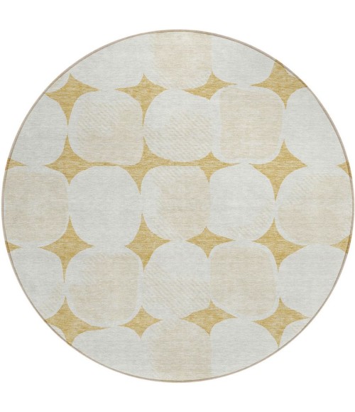 Addison Chantille ACN870-Gold 8 ft. X 8 ft. Round Rug
