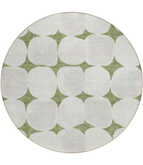Addison Chantille ACN870-Green 8 ft. X 8 ft. Round Rug