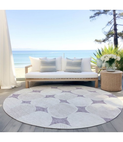 Addison Chantille ACN870-Lavender 8 ft. X 8 ft. Round Rug