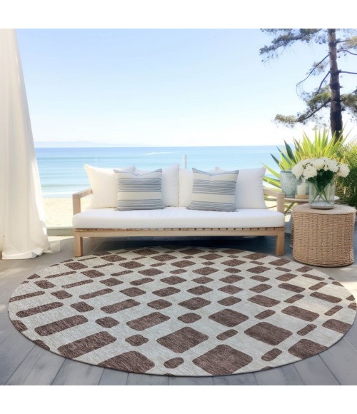Addison Chantille ACN871-Brown 8 ft. X 8 ft. Round Rug