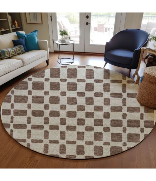 Addison Chantille ACN871-Brown 8 ft. X 8 ft. Round Rug