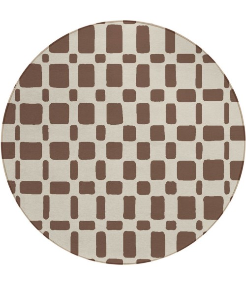 Addison Chantille ACN871-Brown 8 ft. X 8 ft. Round Rug