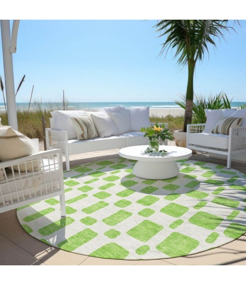 Addison Chantille ACN871-Lime 8 ft. X 8 ft. Round Rug
