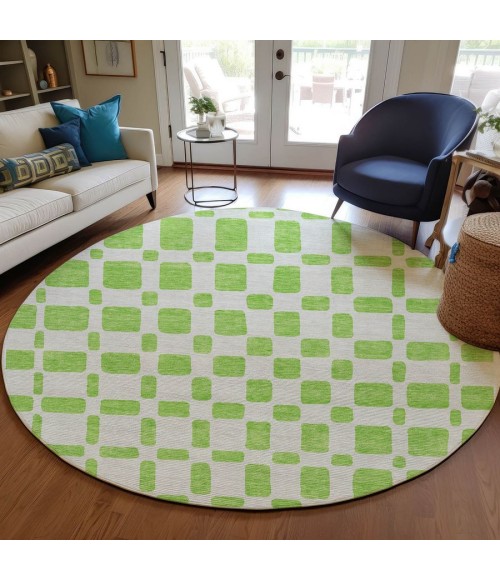 Addison Chantille ACN871-Lime 8 ft. X 8 ft. Round Rug