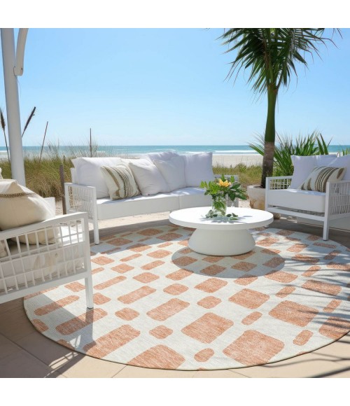 Addison Chantille ACN871-Peach 8 ft. X 8 ft. Round Rug