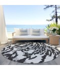 Addison Chantille ACN873-Black 8 ft. X 8 ft. Round Rug