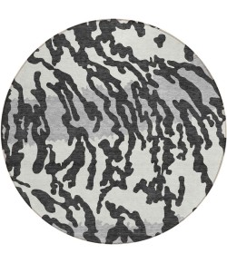 Addison Chantille ACN873-Black 8 ft. X 8 ft. Round Rug